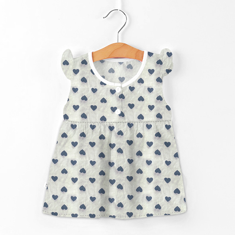 Baby Summer Frock - white love