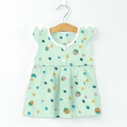 Baby Summer Frock - Green strawberry