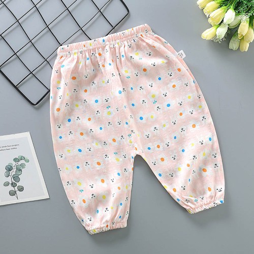 Baby Cotton Summer Trousers - Light Pink