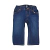 Baby Solid Denim Jeans Pant-Navy Blue