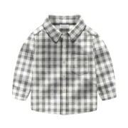 Baby Full Sleeve Shirt-Gray