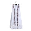 Girls Party Long Frock - White