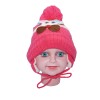 Kids Cartoon Winter Woollen Head Cap- Pink Color | at Sonamoni BD