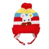 Kids Cartoon Winter Woollen Head Cap- Red Color | at Sonamoni BD