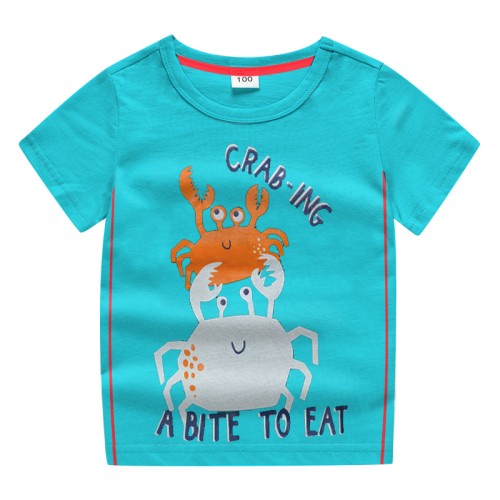 Boys T-shirt-Crab Print