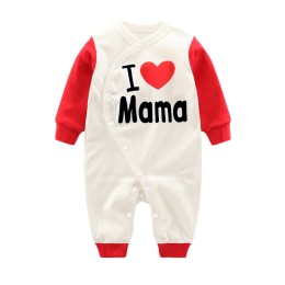Baby Long Sleeves Gentleman Romper-I Love MAMA