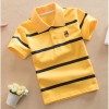 Boys short-sleeve cotton polo shirt - Yellow