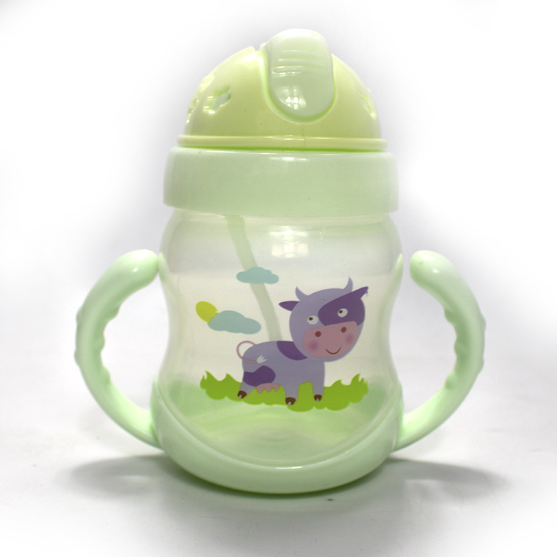 Baby Straw Drinking Cup 200 ml - Green