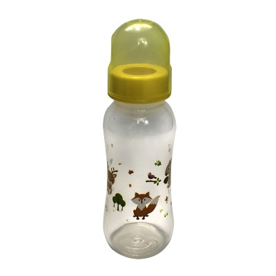 Standard Caliber Baby Anti-flat Gas PP Bottle 250ML - Yellow Animal