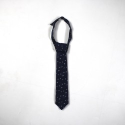 Casual Small Tie - Navy Blue