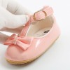 Girls belt soft shoes with socks-Pink