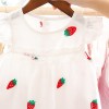 Baby Summer Casual Frock - Cherry White