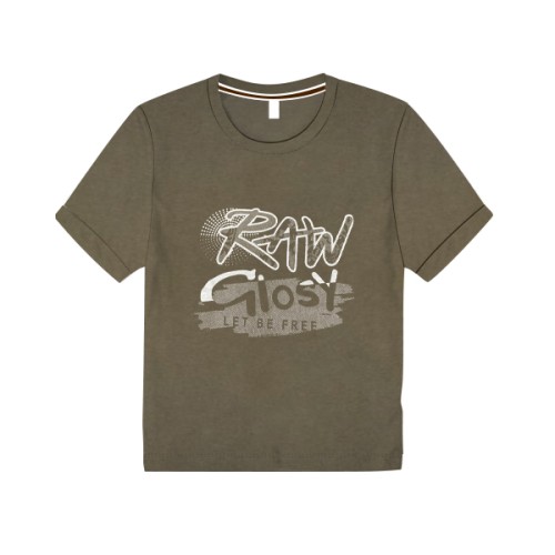 Boys T-Shirt- Brown RAW Print