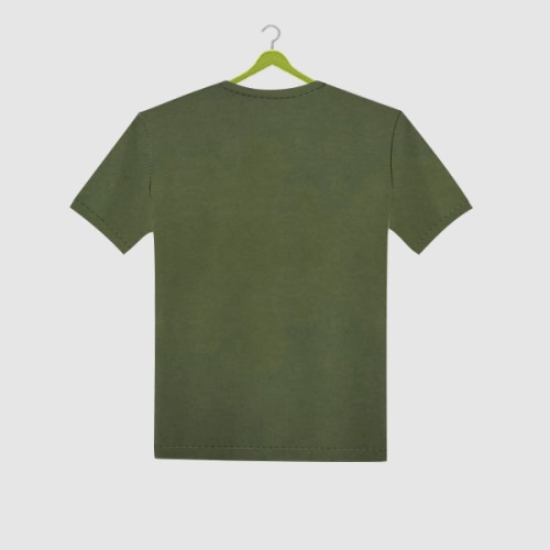 Boys T-Shirt- Dark Green Starmix Print