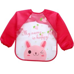 Baby Bibs Full Sleeve - Pink expression rabbit