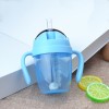 Water Bottle-Mum Pot with Straw Cup 240 ML - Blue