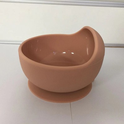 Baby Suction Cup Bowl - Brown yellow