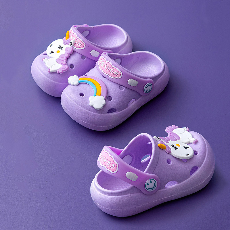 Children's Slippers Summer Sandals - Purple
