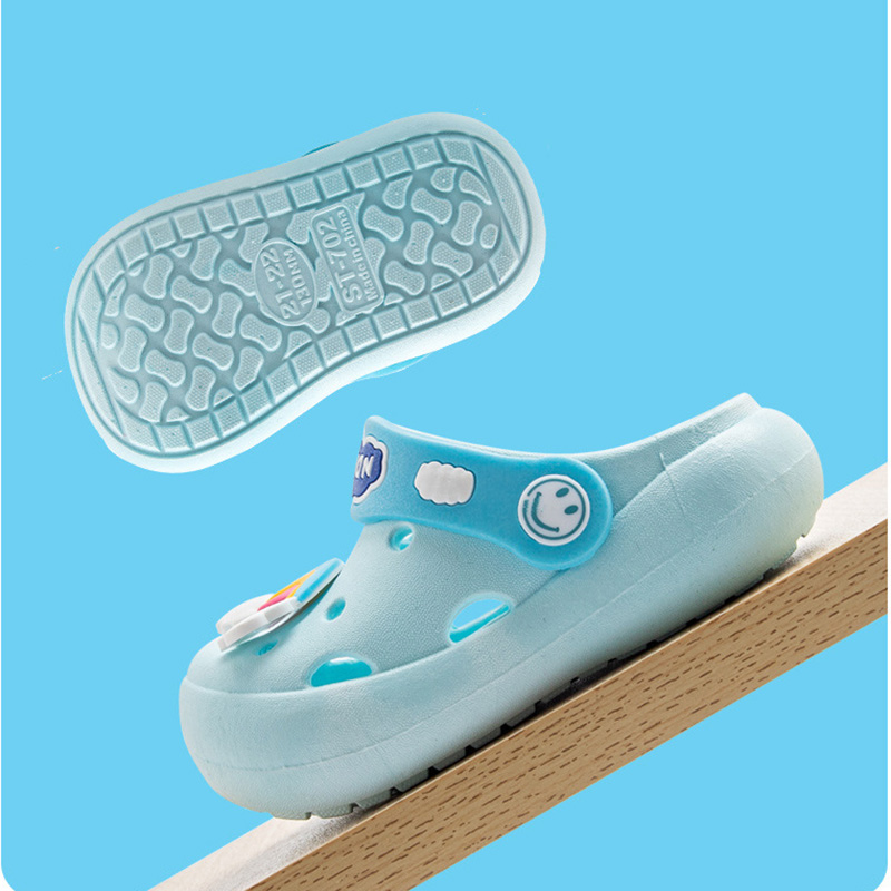 Childrens Slippers Summer Sandals - Sky-blue