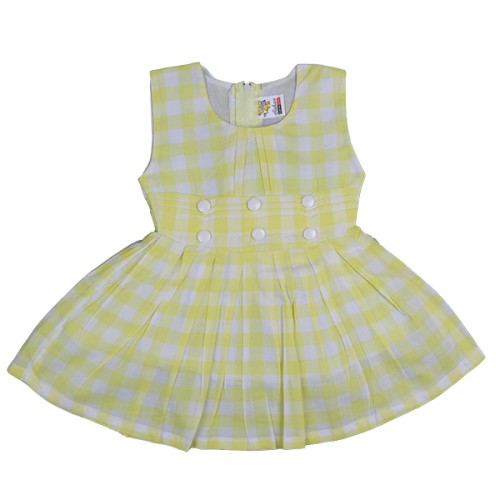 Girls Frock and Pant - Yellow