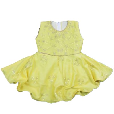 Baby Frock and Shorts Set – Yellow