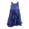 Girls Party Frock - Navy Blue