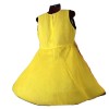 Girls Sleeveless Frock - Yellow