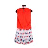 Kids Top and Skirt - Red and White