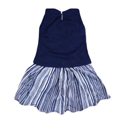 Girls Top and Skirt – Navy Blue