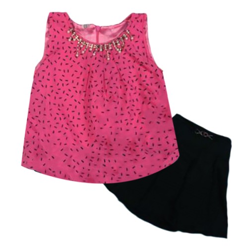 Girls Top and Skirt –Pink