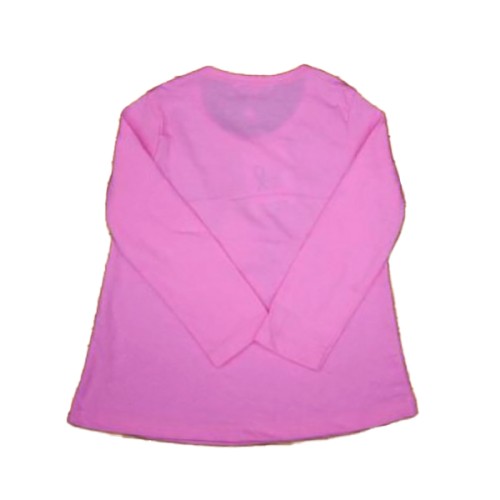 Girl Full Sleeve Tops- Girl Print Pink