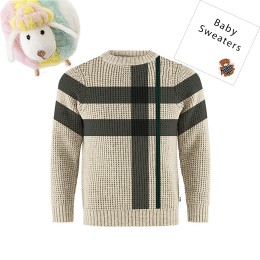 Baby Sweater - Cream and Black