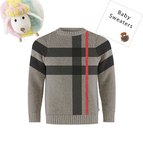 Baby Sweater-Gray And black