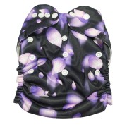Washable and Reusable Cloth Diaper with 1 pad-Purple Color