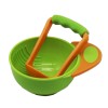 Baby Food Feeding Bowl and Masher - Green