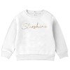 Baby Cotton Fleece Knit Full Sleeves Sweatshirt - White | at Sonamoni BD