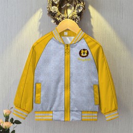 Baby Jacket Tailing Lion Coat- Yellow Color
