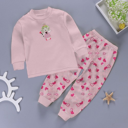 Baby Full Sleeve Top and Legging Set - Light Pink