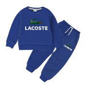 Baby Crocodile Printed Full Sleeve Sweat Shirt and Trouser Set-Blue Color