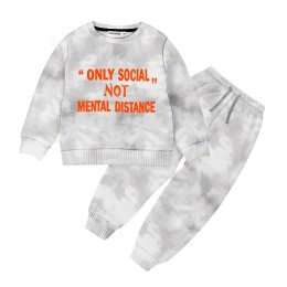 Baby Full Sleeve Sweat Shirt and Trouser Set- Light Gray Color