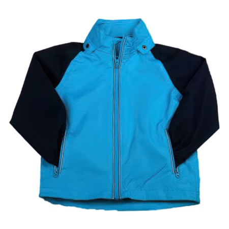 Baby Full Sleeves Jacket Color Block Design- Multicolour