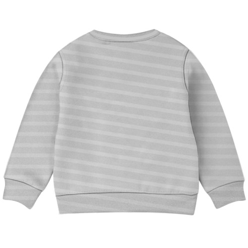 Baby Sweat Shirt - Grayandwhite Stripe