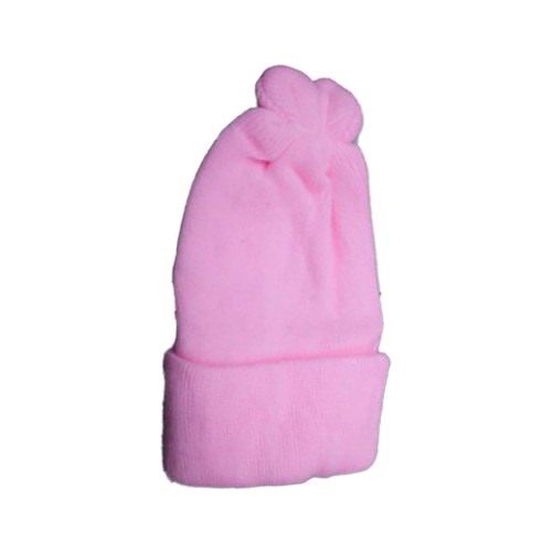 Baby Woolen Cap - Light pink