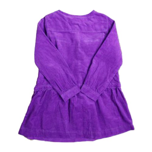 Girl Full Sleeve Frock- Purple
