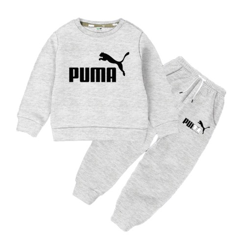 Baby Full Sleeve Sweat Shirt and Trouser Set-Puma Gray  Color | at Sonamoni BD