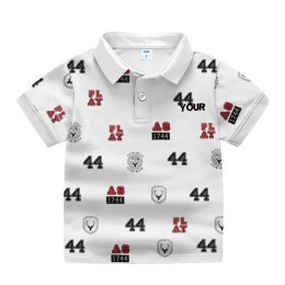 Boys Cotton Polo T-Shirt Allen Sollly - White Color