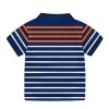 Kids Polo T-Shirt- Navy Blue With Stripe