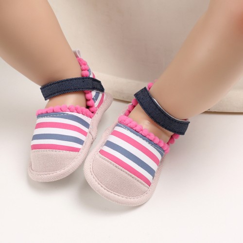 Baby Sandals Soft Sole Foreign Trade National Style - White Pink | at Sonamoni BD