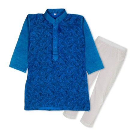 Kids Panjabi-Pajama Set- Blue color | at Sonamoni BD