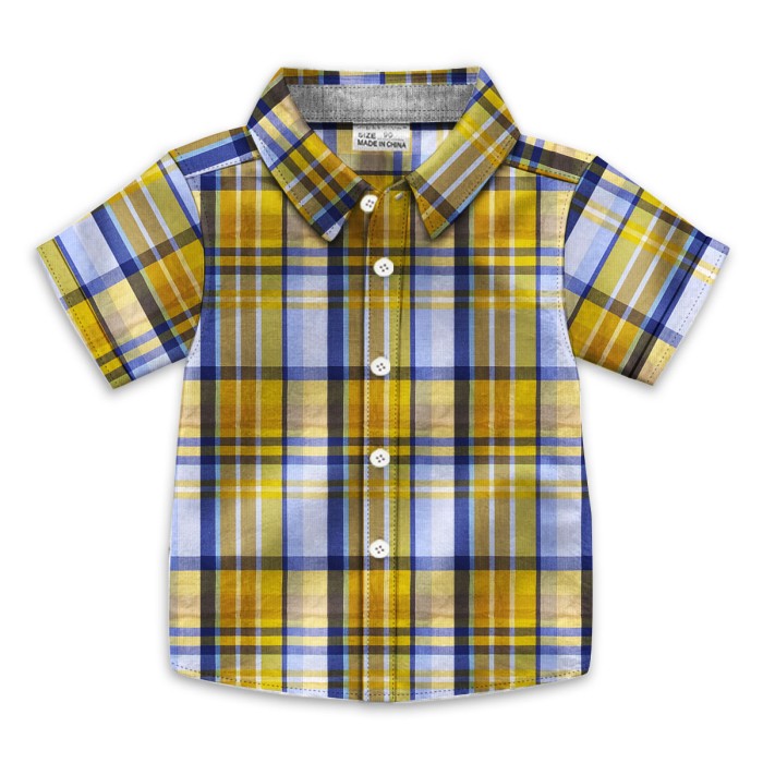 Baby Half Sleeve Shirt - Yellow | at Sonamoni BD